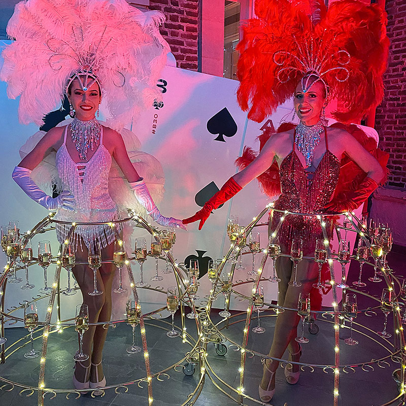 Robes à Champagne thème Casino