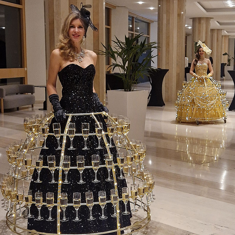 Femmes Champagne à Monte-Carlo, Monaco