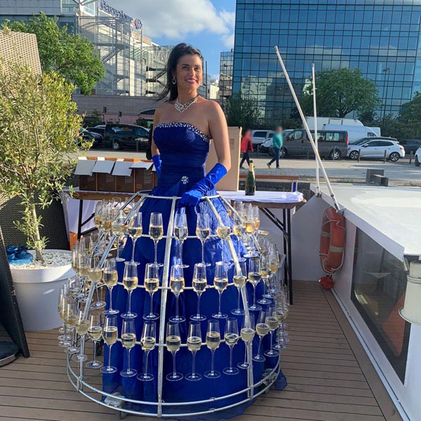 Robe Champagne Péniche Paris