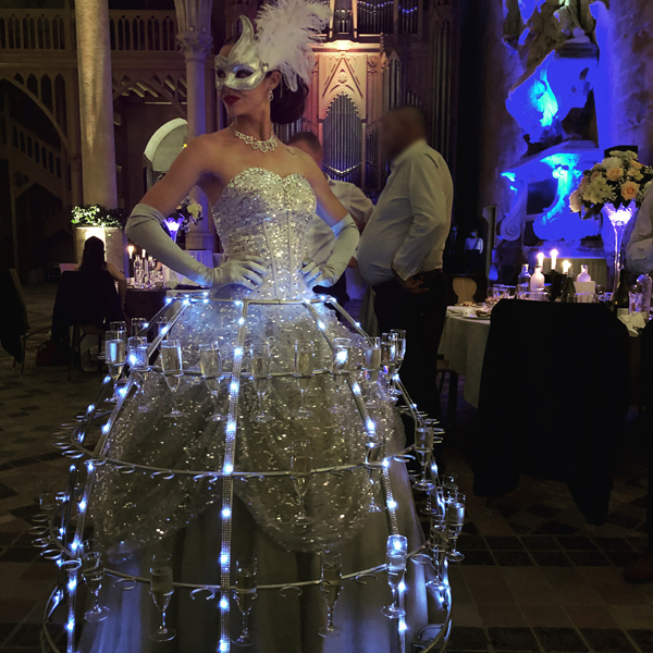 Dame Champagne pour un Mariage à l'Abbaye de Royaumont
