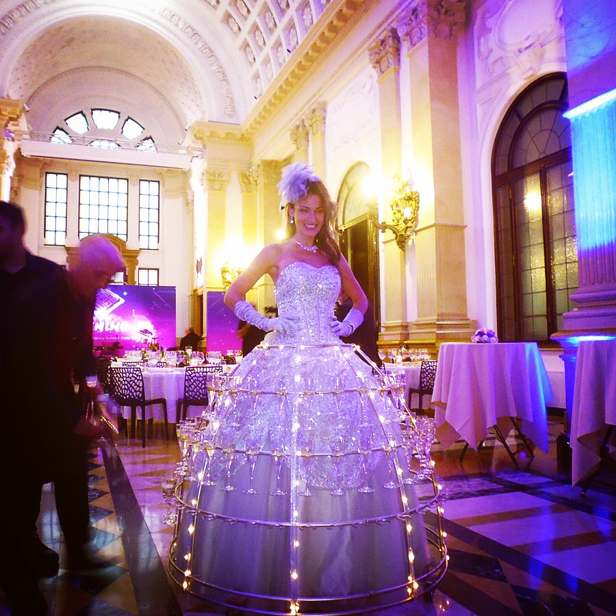 Bellissima, la robe champagne à Turin Italie