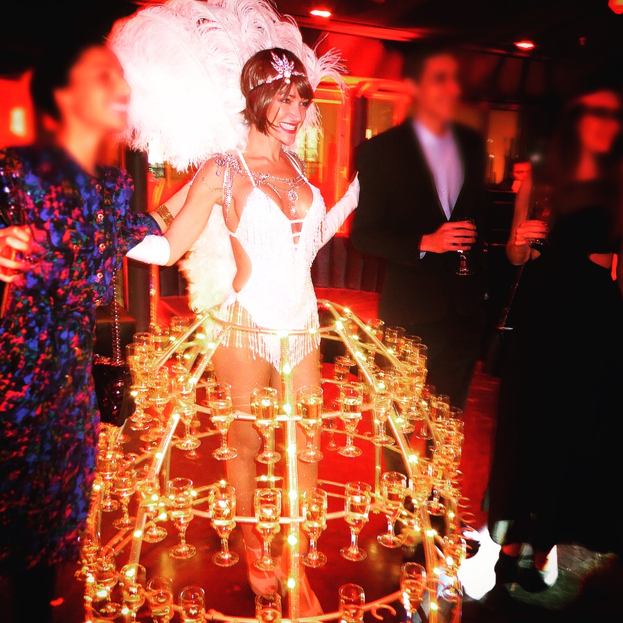 Robe à champagne, thème Gatsby