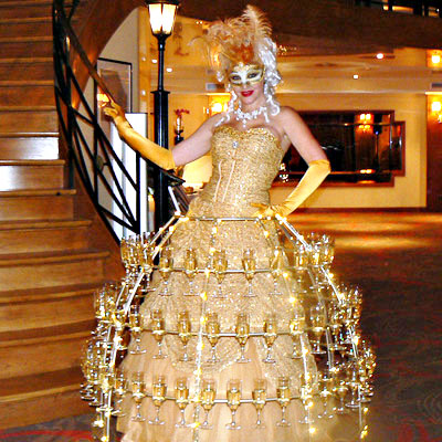 Marquise Champagne, soirée Marie Antoinette