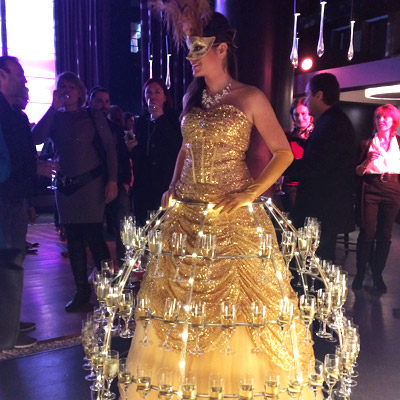 Robe coupes de champagne pour Fac-Habitat à Lyon