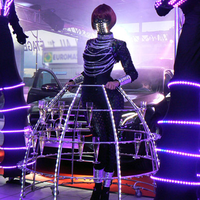 Robe champagne Soirée Futuriste pour MERCEDES