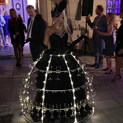 
Animation originale MARIAGE Robe Cocktails