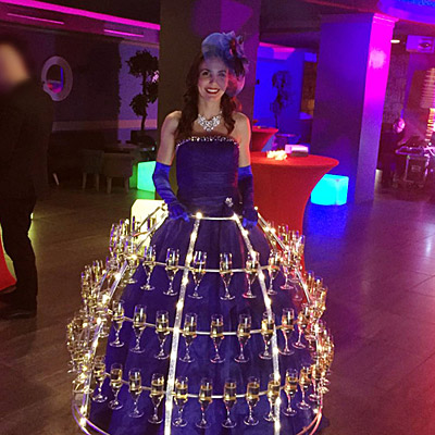 Accueil coupes de champagne pour Mariage