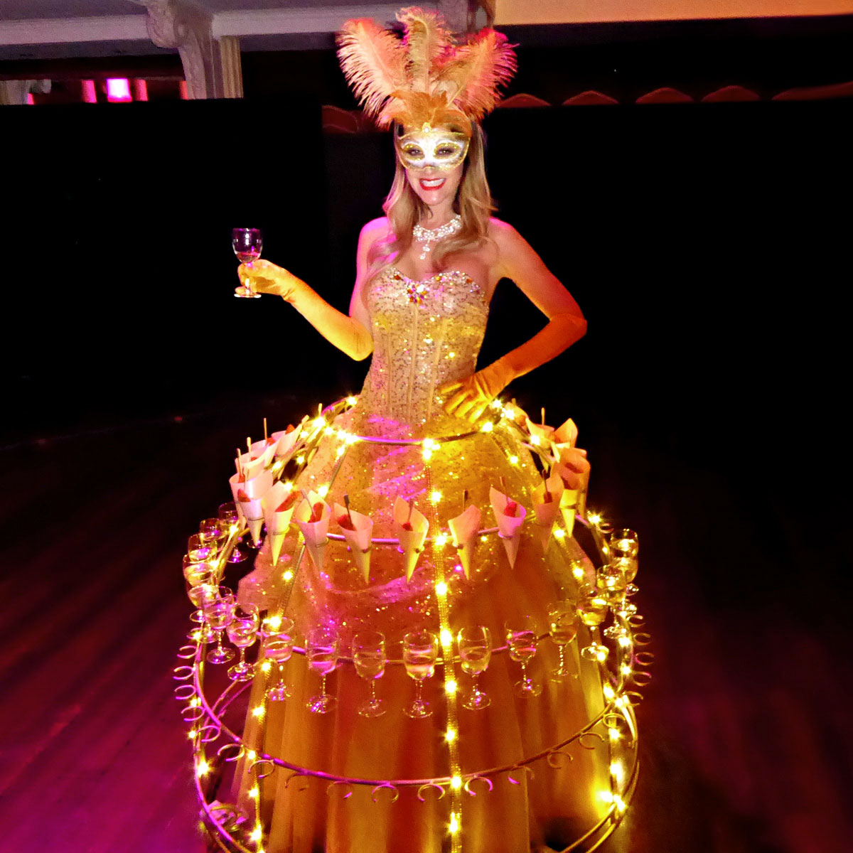 Dame Champagne Soirée Vénitienne pour Global D