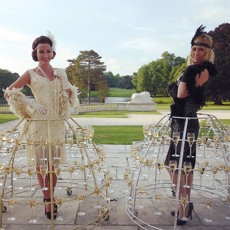Soirée Charleston Robes à champagne au Château de Ferrières