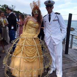Lady Champagne pour mariage à CANNES
