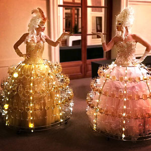Convention CHOMETTE Marquises Robe à Champagne Vichy
