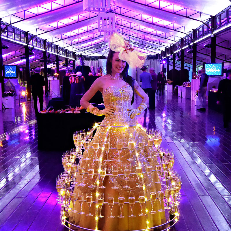 Accueil Champagne Girl Gala de Jardy