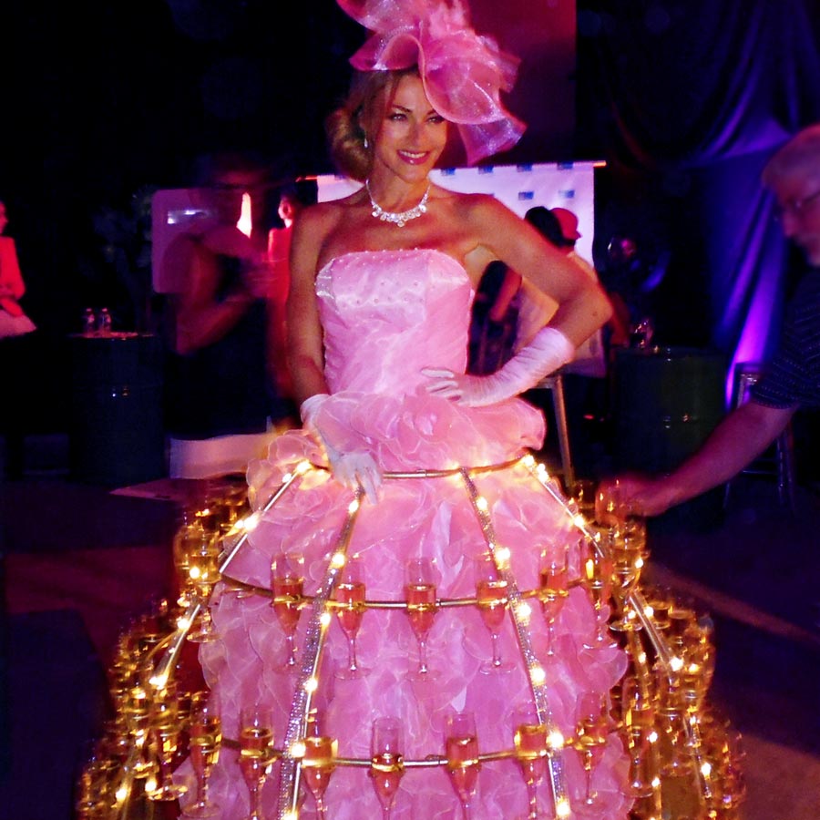 Robe à champagne pour l'anniversaire de Metral Passy