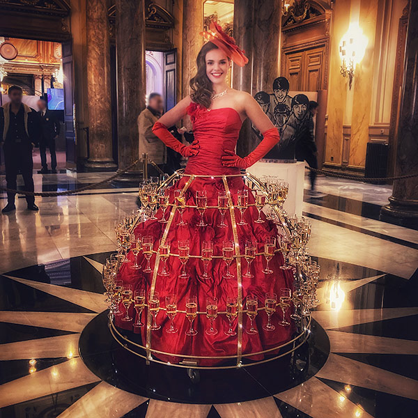 Robe coupe de Champagne Monaco