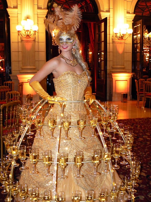 Robe à coupe de Champagne marquise