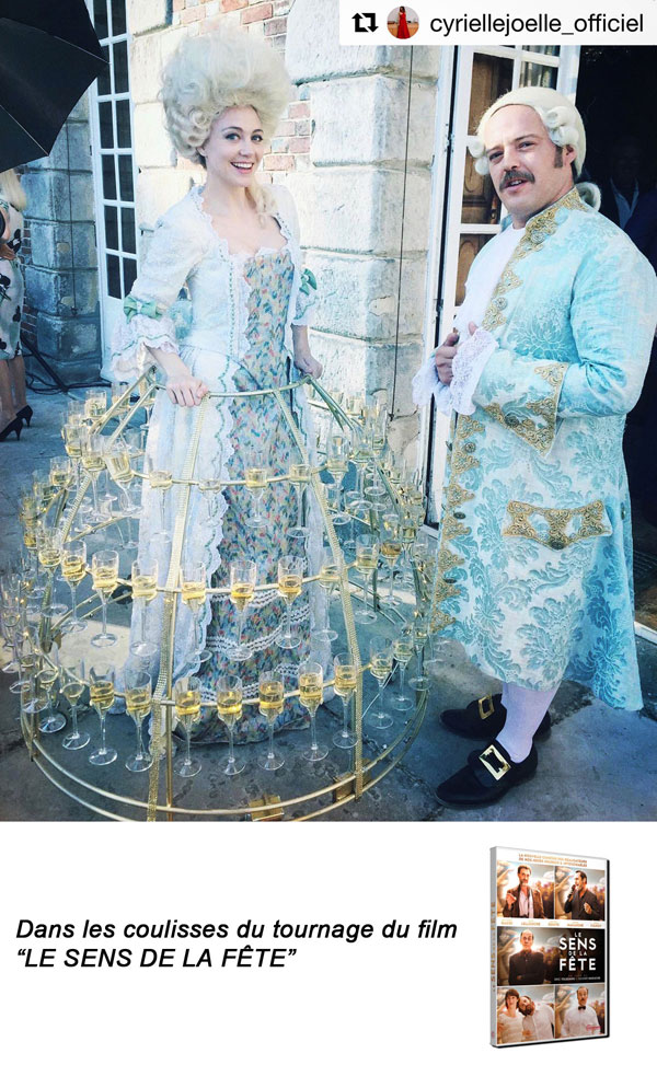 Robe champagne dans le film Le Sens de la Fête