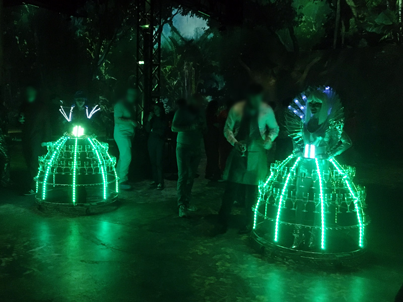 Soirée Champagne thème LED Futuriste