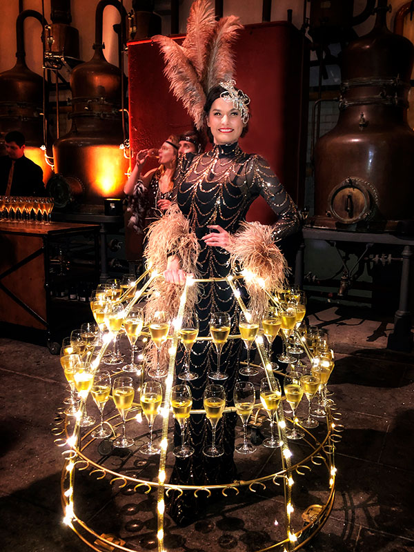 Robe à Champagne à thème Années 20s