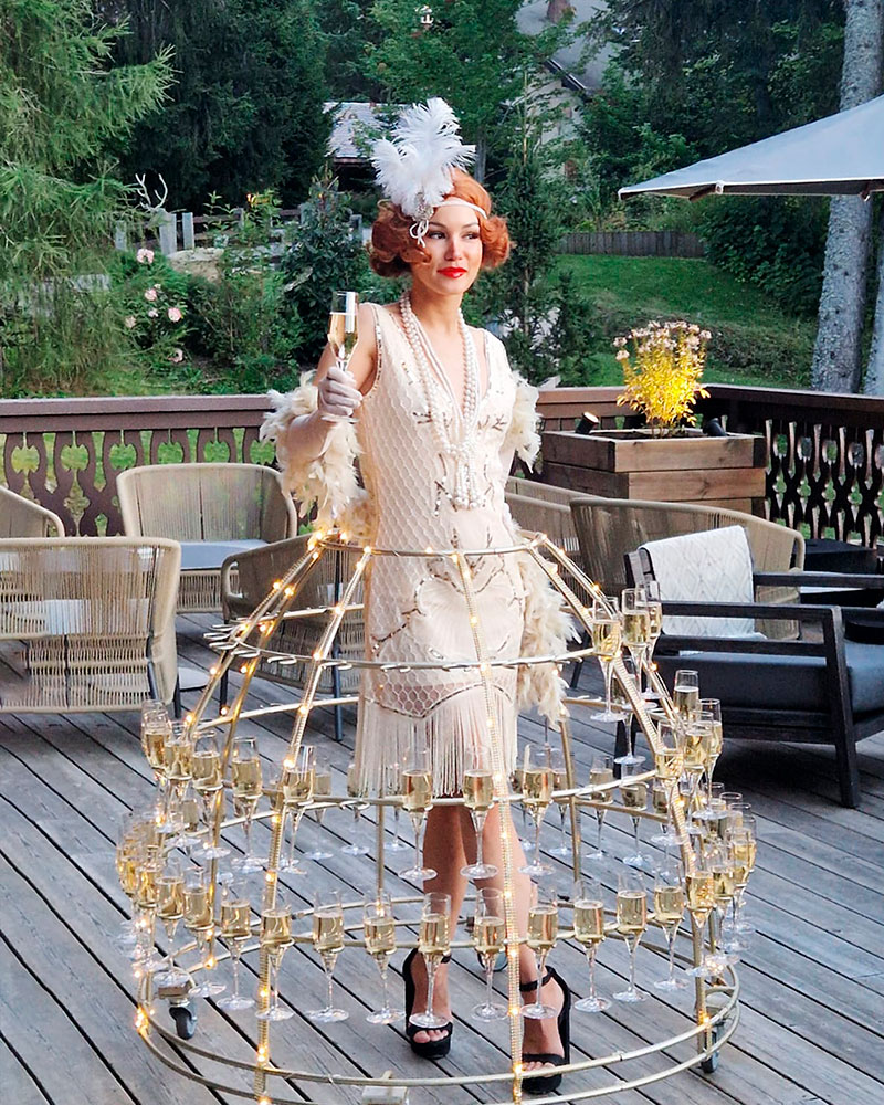 Soirée Charleston lady champagne à Geneve - Suisse