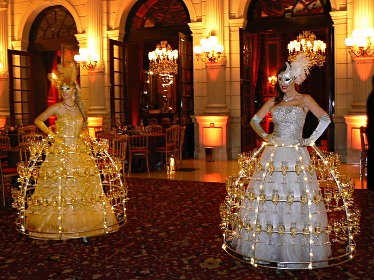 Porteuse flutes de champagne