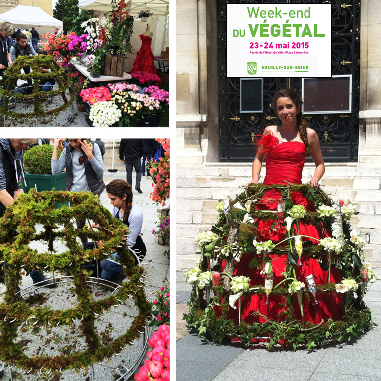 Robe à fleurs Végétal - Animation Neuilly sur Seine