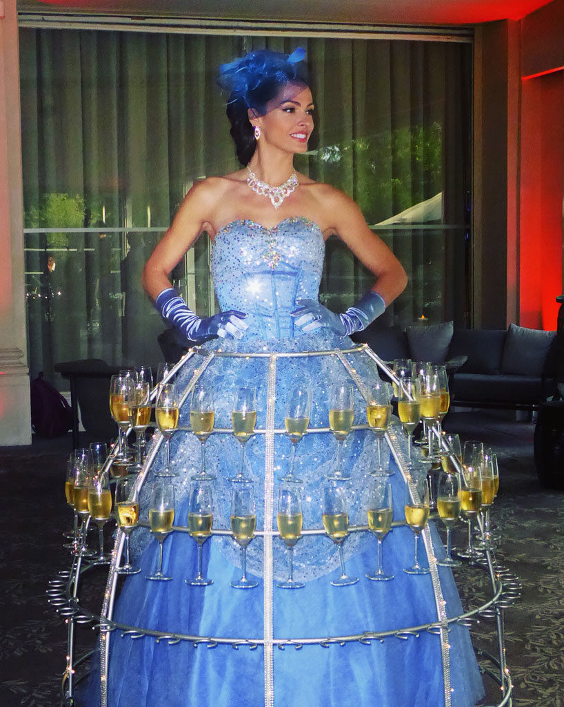 Lady Champagne Cendrillon - Princesse bleu ciel - Bullissime